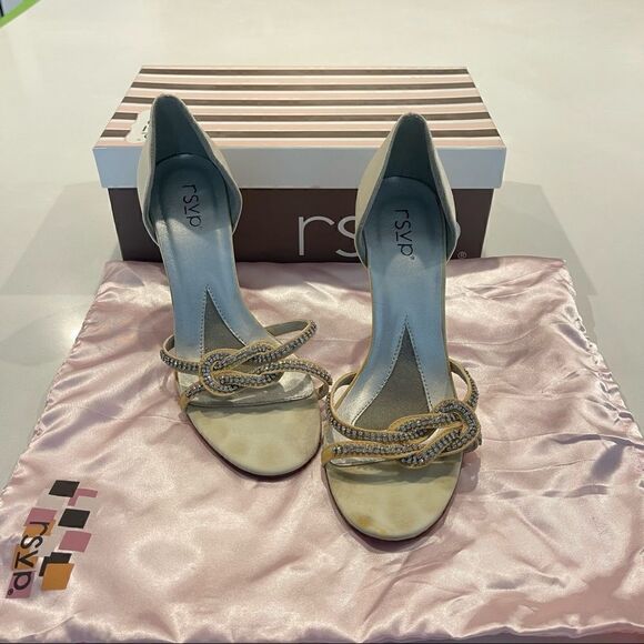 RSVP HIGH HEEL SANDAL w Chrystal details - Picture 12 of 12